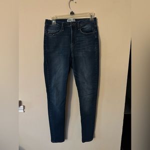 High waisted skinny jeans